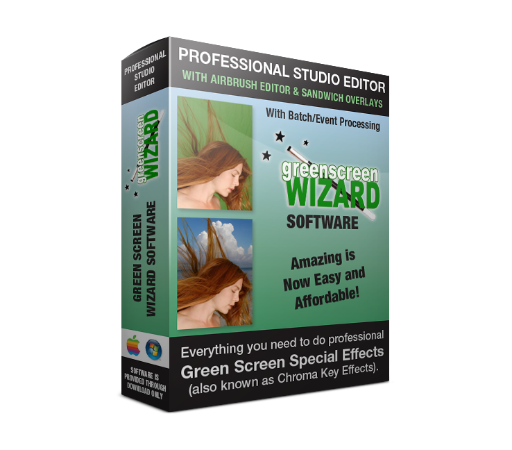 Green Screen Wizard Pro Batch expands on Green Screen Wizard Pro Studio software with the addition of automation and e-mail capabilities. This is particularly valuable if you shoot many photos and would like to process them later or if you're at an event and need to process images very quickly. The Pro batch version also adds an e-mail capability so that rather than printing the images out the images can be e-mailed to your clients. Learn more now and try a FREE DEMO!